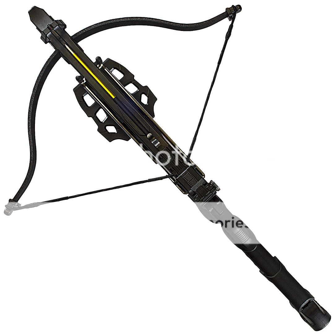 80 LB SELF COCKING TACTICAL HUNTING PISTOL CROSSBOW w/ BROADHEAD BOLTS